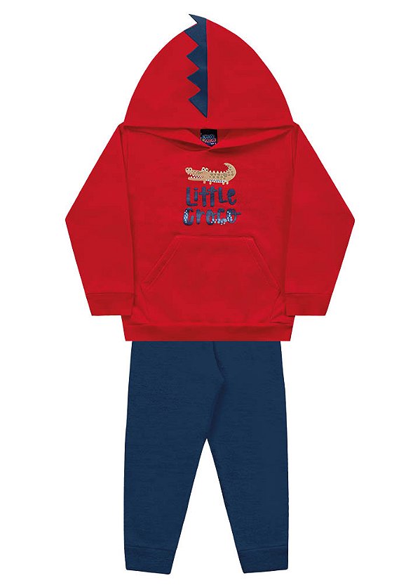 MOLETOM KIKO KIKA 12182 VERMELHO 1 ANO