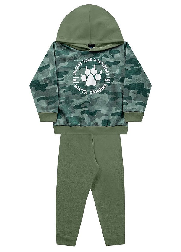 MOLETOM KIKO KIKA 12181 MILITAR 1 ANO