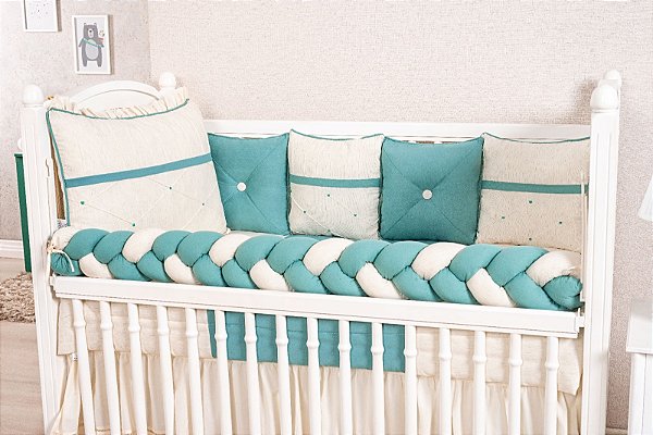 KIT DE BERÇO TIQUINHO ROYAL - LONDON VERDE