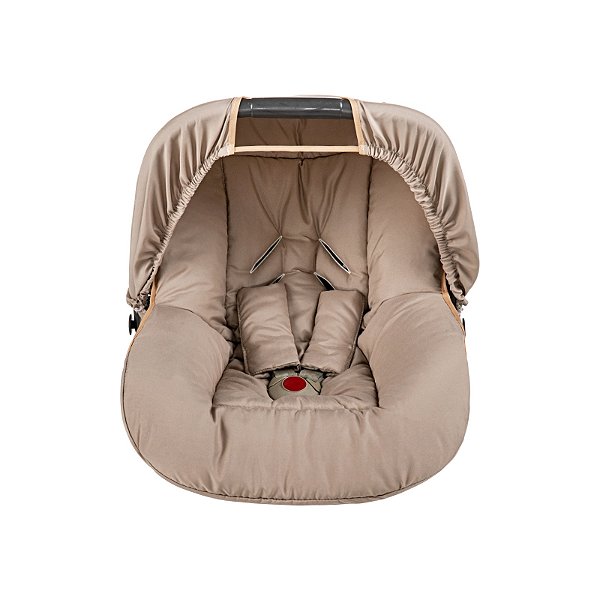 CAPA DE BEBE CONFORTO COM CAPOTA TIQUINHO CAQUI