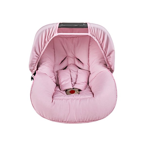 CAPA DE BEBE CONFORTO COM CAPOTA TIQUINHO ROSA