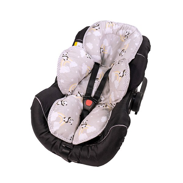 CAPA BEBE CONFORTO BUBLIM PETIT PANDA CINZA