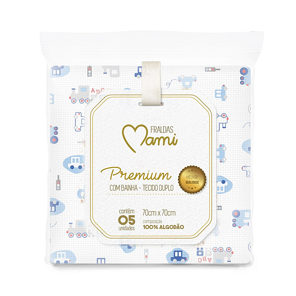 FRALDA MAMI PREMIUM BAINHA REF0751 MASCULINO