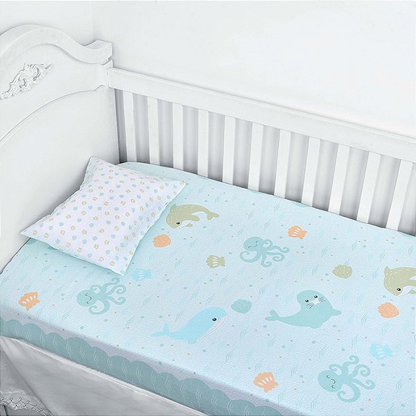 JOGO DE LENCOL BABY NICE BALEIA