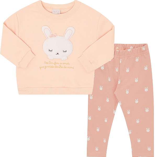 MOLETOM PULLA BULLA 50116 ROSA GG