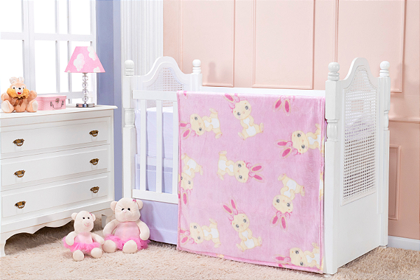 COBERTOR ETRURIA FLANNEL LOLLA ROSA