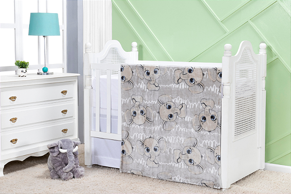 COBERTOR ETRURIA FLANNEL FANTINHO CINZA