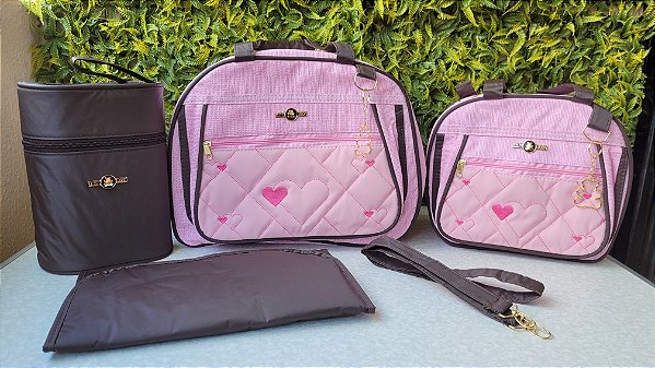 KIT BOLSA LUDY 5PCS- REF15/16 ROSA