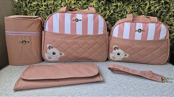 KIT BOLSA LUDY 5PCS- REF17/18 ROSE