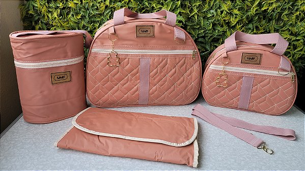 KIT BOLSA LUDY 5PCS- REF 25/26 ROSA