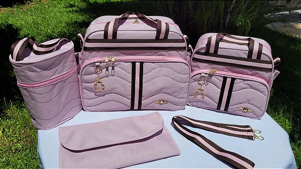 KIT BOLSA LUDY 5PCS- REF 27/28 ROSA