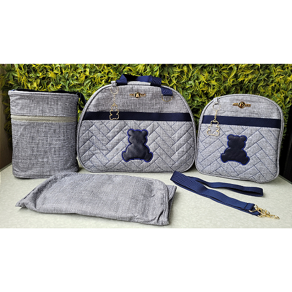 KIT BOLSA LUDY 5PCS- REF33/34 MARINHO