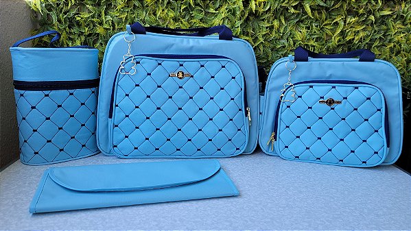 KIT BOLSA LUDY 4PCS- REF35/36 AZUL
