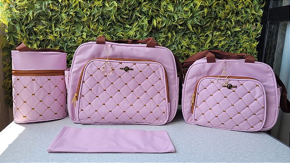 KIT BOLSA LUDY 4PCS- REF35/36 ROSA