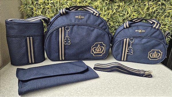 KIT BOLSA LUDY 4PCS- REF 37/38 MARINHO