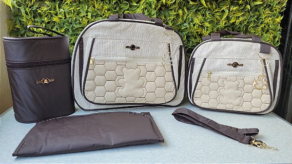 KIT BOLSA LUDY 5PCS- REF45/46 BEGE