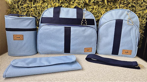KIT BOLSA LUDY 5PCS- REF15/16 AZUL
