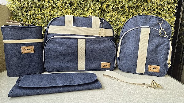 KIT BOLSA LUDY 4PCS- REF 51/52 CINZA