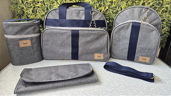 KIT BOLSA LUDY 4PCS- REF 51/52 MARINHO