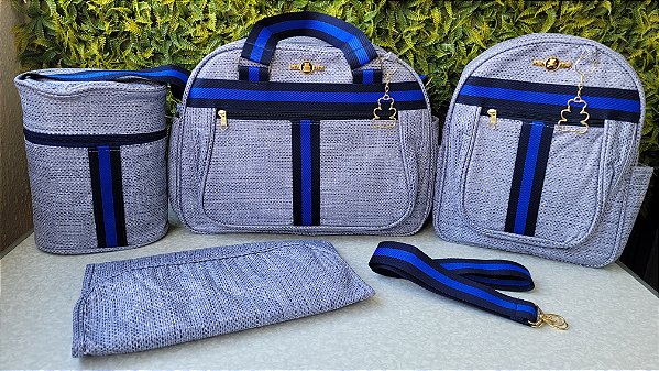 KIT BOLSA LUDY 4PCS- REF 60/61 AZUL