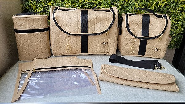 KIT BOLSA LUDY 6PCS- REF 68/69 BEGE