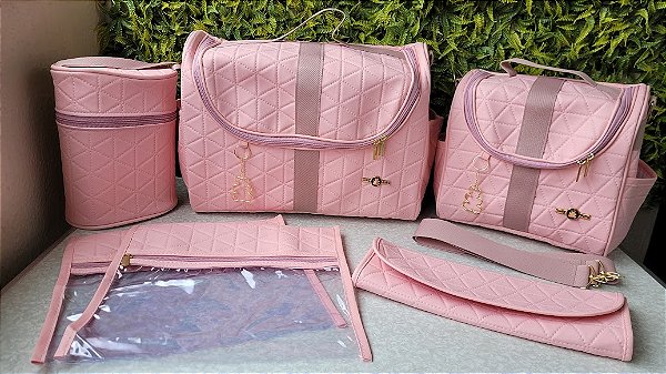 KIT BOLSA LUDY 6PCS- REF 68/69 ROSA