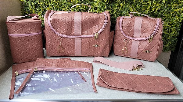 KIT BOLSA LUDY 6PCS- REF 68/69 ROSE