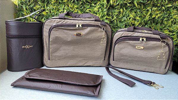 KIT BOLSA LUDY 4PCS- REF 70/71 MARROM