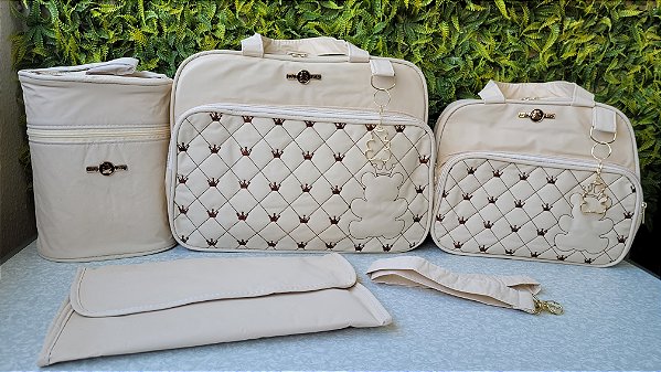 KIT BOLSA LUDY 4PCS- REF 80/81 BEGE