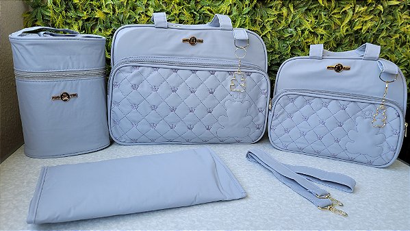 KIT BOLSA LUDY 4PCS- REF 80/81 CINZA