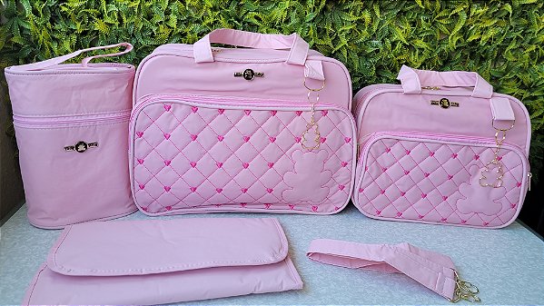 KIT BOLSA LUDY 4PCS- REF 80/81 ROSA