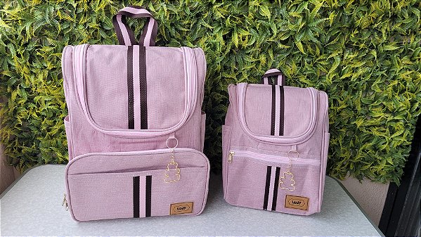 KIT MOCHILA LUDY - REF90/91 ROSA