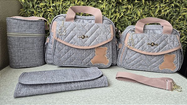 KIT BOLSA LUDY 4PCS- REF 101/102 ROSE