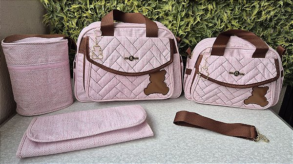 KIT BOLSA LUDY 4PCS- REF 101/102 ROSA
