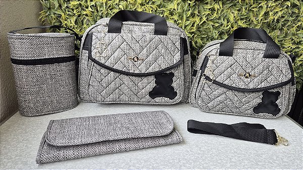 KIT BOLSA LUDY 4PCS- REF 101/102 PRETO