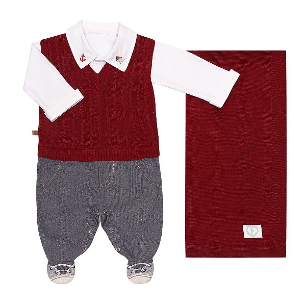 SAIDA DE MATERNIDADE FOFINHO 125026 VERMELHO