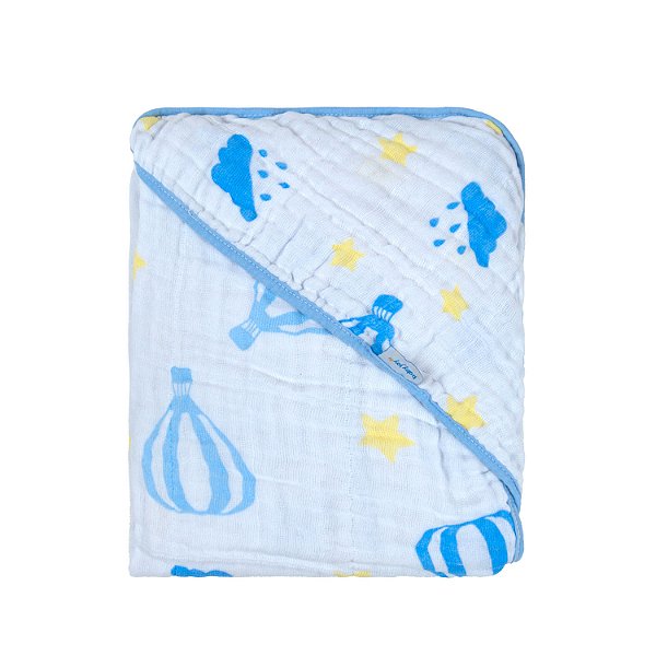 TOALHA SOFT BABY JOY CEU ENCANTADO AZUL