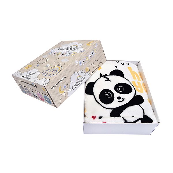 COBERTOR FLANNEL CARINHAS PANDA