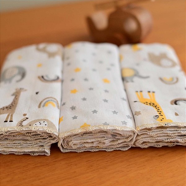 FRALDA BUBLIM PETIT GIRAFA CREME
