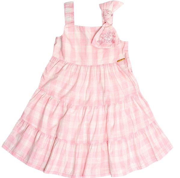 VESTIDO PULLA BULLA 50617 ROSA 2 ANOS