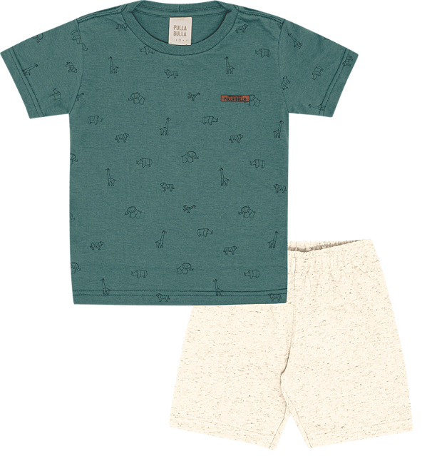 CONJUNTO PULLA BULLA 50675 VERDE 1 ANO