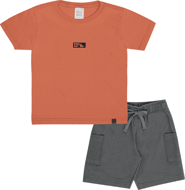 CONJUNTO PULLA BULLA 50673 TERRACOTA 1 ANO