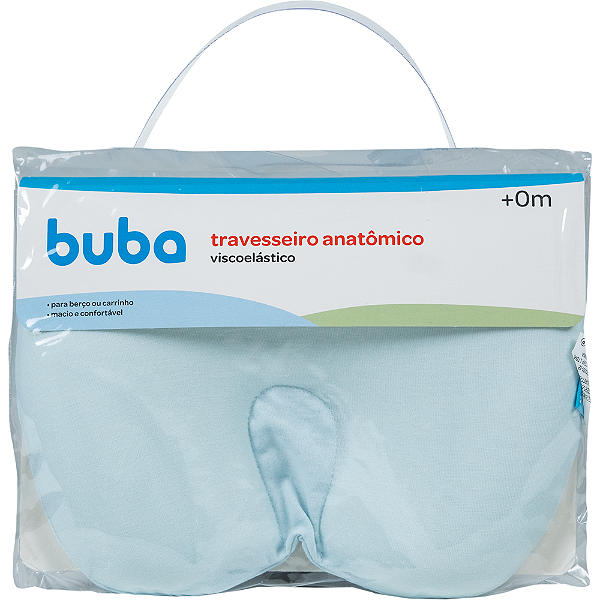 TRAVESSEIRO ANATOMICO VISCOELASTICO BUBA AZUL