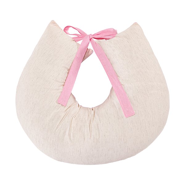 ALMOFADA DE AMAMENTACAO LINHO TIQUINHO ROSA