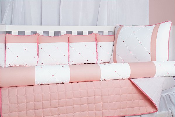 KIT DE BERÇO TIQUINHO LUXO VENEZA ROSE