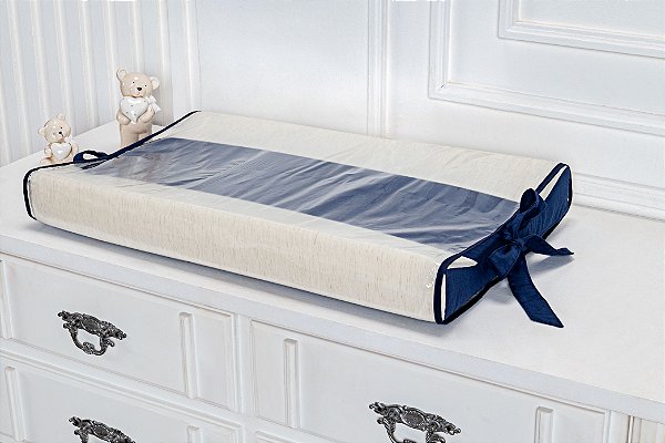 TROCADOR ANATOMICO TIQUINHO LINHO MARINHO