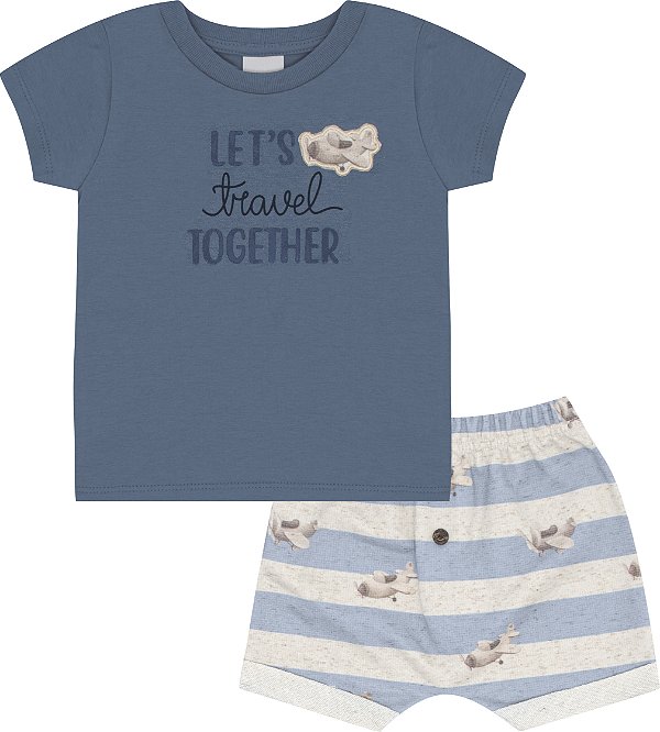 CONJUNTO PULLA BULLA 52169 AZUL GG