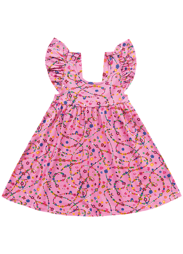 VESTIDO KIKO KIKA 13135 ROSA 3 ANOS