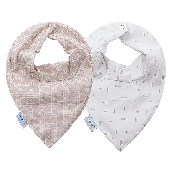 BABADOR BANDANA BABY JOY  CLASSICOS BEGE
