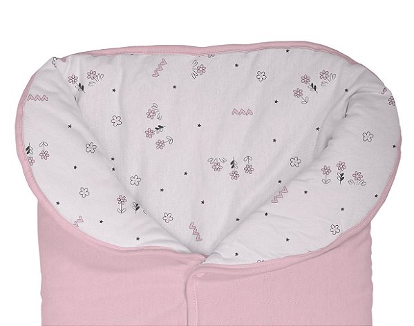 PORTA BEBE BUBLIM MALHAS FLORZINHA